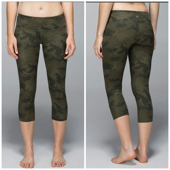 lululemon camo crop leggings